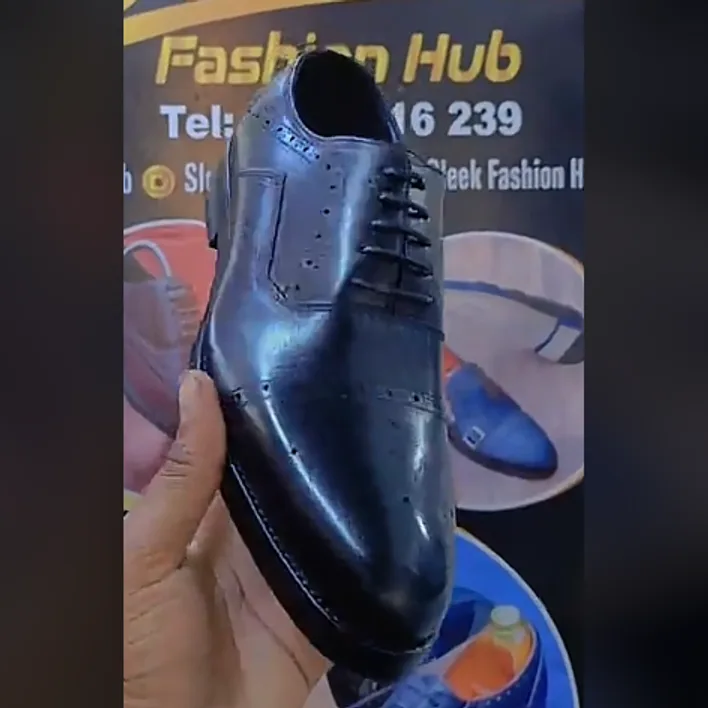 Black Brogue Derby — Black