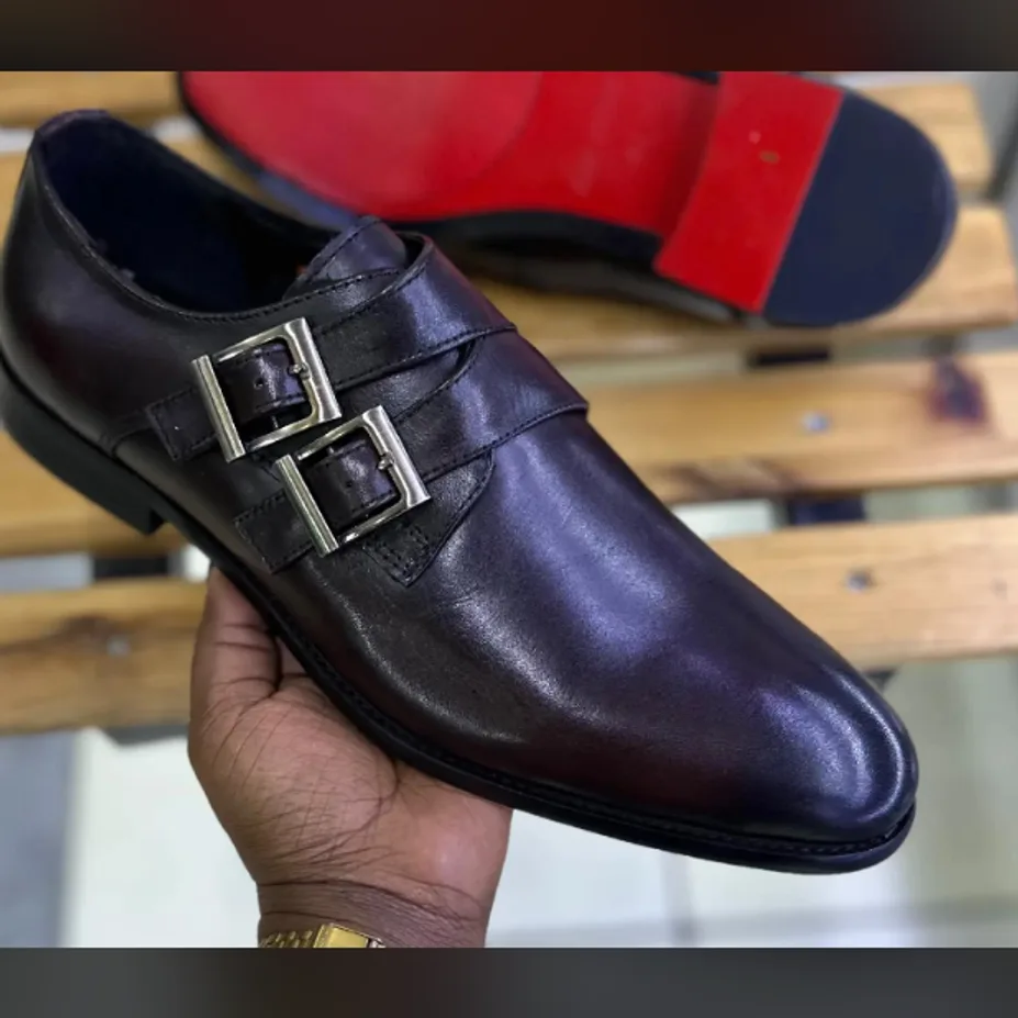 Dark Brown Double Monk Strap in Dark Brown — thumbnail 2