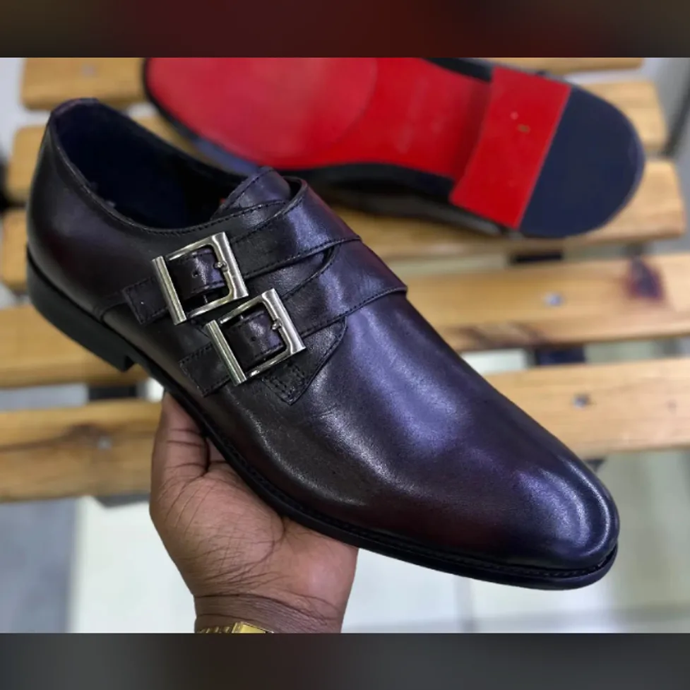 Dark Brown Double Monk Strap — Dark Brown
