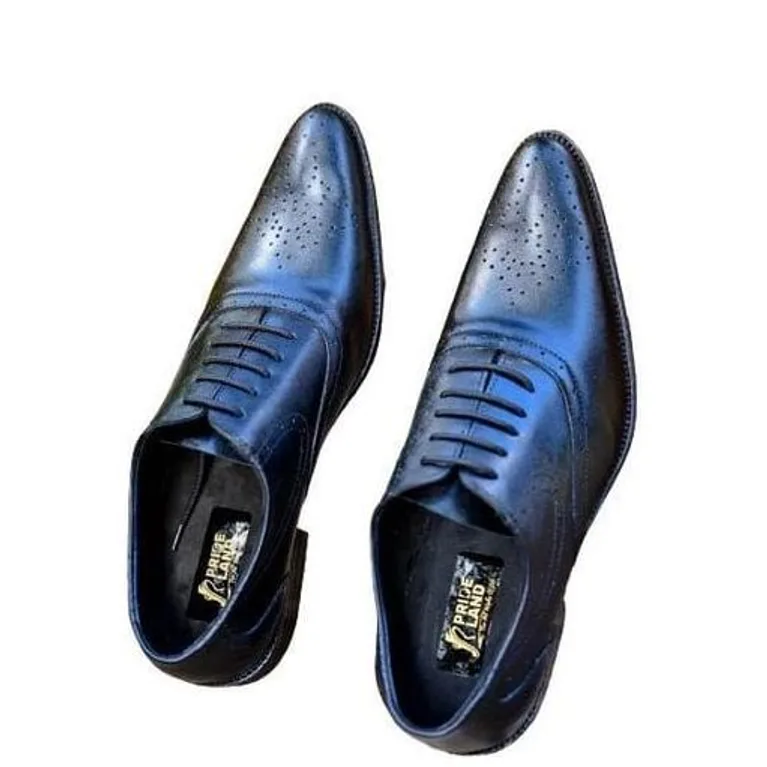 Pride Land Pride Land Black Brogue Oxford — Black